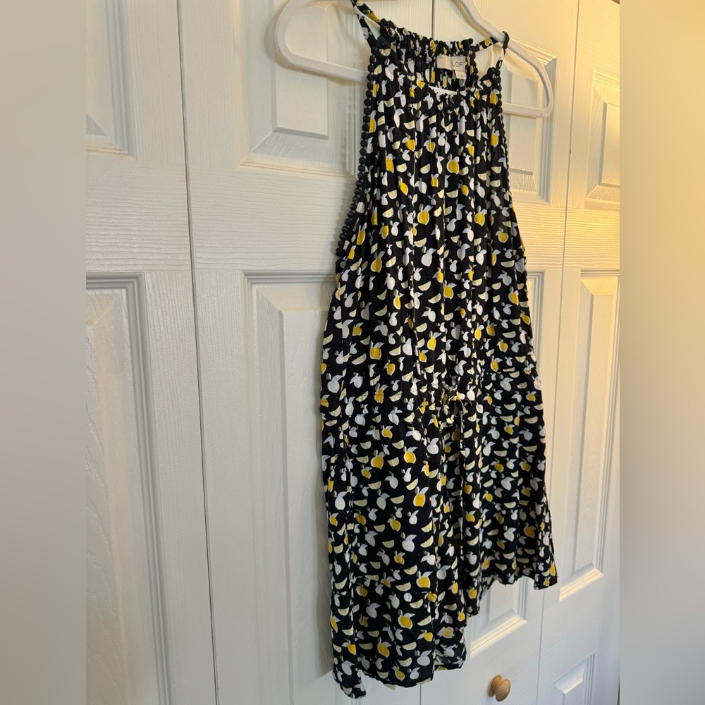 LOFT Lemon Romper size S - Picture 5 of 7